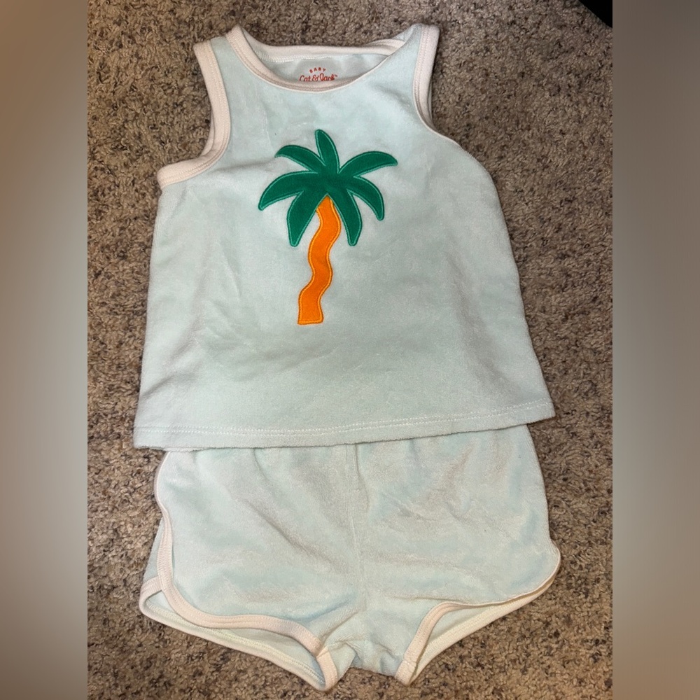 2 for $15// Cat & Jack 18m Terry Cloth Tank Set